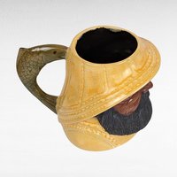 1981 Handmade Fisherman Mug, Art Pottery Mug,  Signed, Unique Coffee Mug, Gift for Fisherman, Nautical Decor