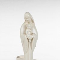 Vintage Haeger Madonna and Child Planter, Religious Art Pottery, Mid-Century Modern Planter, Unique Home Decor, Mother's Day Gift
