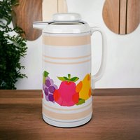 Vintage Diamond Misa Fruit Insulated Serving Pitcher, 1 Liter,  Mid-Century Modern, Made in Japan, with Original Box