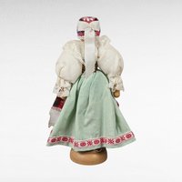 Vintage Handcrafted Wooden Folk Art Doll, 8.5 Inches, Traditional Costume, Collectible Doll,  Eastern European