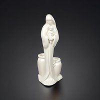 Vintage Haeger Pottery Madonna with Child Planter, White Ceramic Planter, Religious Figurine, Mid-Century Modern Decor