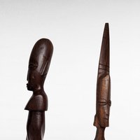 Hand Carved Wooden Sword and Axe Decorations, Tribal Art, Wall Decor,  African Art,  Ritual Weapon Replicas