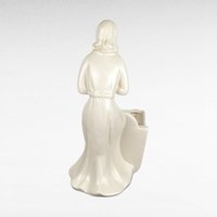Vintage Royal Haeger Woman and Cradle Planter, White Ceramic Planter, Art Deco Planter, Mid-Century Modern Decor