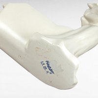 Vintage Royal Haeger Woman and Cradle Planter, White Ceramic Planter, Art Deco Planter, Mid-Century Modern Decor