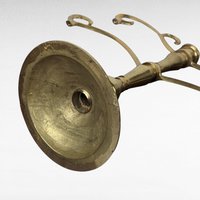 Vintage Brass Tone Candle Holder, Unique Candle Holder, Taper Candle Holder, Centerpiece
