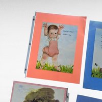 Vintage Nursery Rhyme Wall Decor, Set of 6 Double-Sided Pages, Children's Room Art, Play with Me, Mother Goose, Hey Diddle Diddle