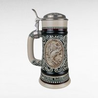 1978 Avon "The Strike" Rainbow Trout Sporting Stein, Vintage Beer Stein, Fishing Collectible, Decanter, Man Cave Decor, Fisherman Gift