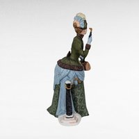 1987 Avon Presidents Club Mrs. Albee Award Figurine, Vintage Avon Collectible, Woman with Umbrella, Sales Achievement Award