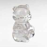 Vintage Fenton Clear Glass Bear Figurine, Crystal Bear, Collectible Figurine, Glass Animal, Home Decor, Paperweight, Gift for Bear Lover