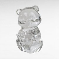 Vintage Fenton Clear Glass Bear Figurine, Crystal Bear, Collectible Figurine, Glass Animal, Home Decor, Paperweight, Gift for Bear Lover