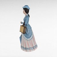 1979 Avon Mrs. Albee Award Figurine, Vintage Avon Collectible, Woman with Hat and Bag, Sales Achievement Award, Ceramic Figurine