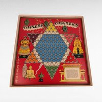 Vintage Whitman Chinese Checkers Game, Classic Board Game, Family Game Night, Strategy Game, Collectible Game, Missing One Marble