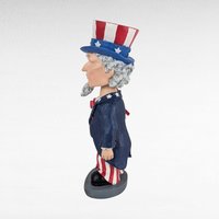 Vintage The Outfield Uncle Sam Wobble Doll, Patriotic Decor, Americana Figurine, Collectible Doll,  Hand-Painted, Unique Gift