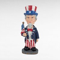 Vintage The Outfield Uncle Sam Wobble Doll, Patriotic Decor, Americana Figurine, Collectible Doll,  Hand-Painted, Unique Gift
