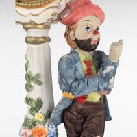Vintage Crosa Quartz Clock, Hobo and Dog Figurine, Table Clock, Collectible Clock, Whimsical Decor, Unique Gift, Home Decor