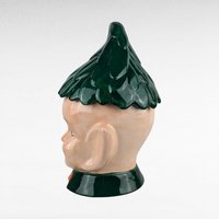 Vintage Pixie Elf Cookie Jar, Ceramic Cookie Jar, Christmas Cookie Jar, Holiday Decor, Kitchen Decor, Retro Elf, Pixie