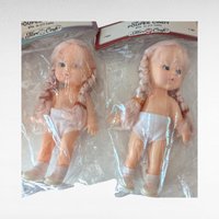 Set of 6 Poupee Cindy Dolls, Vintage Fashion Dolls, New in Package, Craft Dolls, Doll Customizing, Playline Dolls