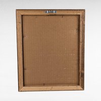 Vintage Signed Maija "Silent Partners" Framed Print, Native American Art, Wolf, Wall Decor, Collectible, 12x9.75 Inches