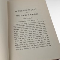 1920 Owen Wister A Straight Deal or The Ancient Grudge, Hardcover Book, Antique Book, American West Literature