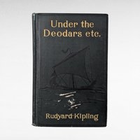 1916 Rudyard Kipling Under the Deodars etc., Antique Hardcover Book, Short Stories, British India, Collectible Book