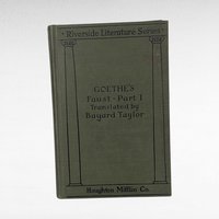 Antique Goethe's Faust Part 1, Translated by Bayard Taylor, Hardcover Book, Classic Literature, German Literature, Collectible Book