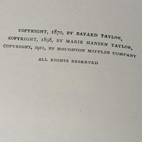 Antique Goethe's Faust Part 1, Translated by Bayard Taylor, Hardcover Book, Classic Literature, German Literature, Collectible Book