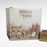 Lilliput Lane Yew Tree Farm Cottage | David Tate Figurine | Handcrafted English Village Model | Collectible Home Decor | 3 Inches