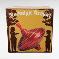 Vintage LBZ Nostalgic Spinning Top | German Tin Toy | Classic Toy with Box | Collectible Toy
