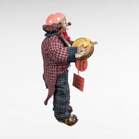Vintage Show Stopper Hobo Clown Doll | Collectible Clown Doll | Plush Clown Toy | Circus Decor | 10 Inches