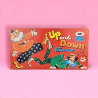 Vintage Whitman Up and Down Clown Board Game | Retro Board Game | Complete Game with Box | Children's Game