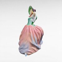 Vintage Royal Doulton "Autumn Breezes" Figurine | HN 1911 | Porcelain Collectible | English Figurine