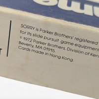 Vintage 1972 Sorry! Board Game | Missing 1 Blue Pawn | Parker Brothers | Slide Pursuit Game | Family Game Night | Retro Game