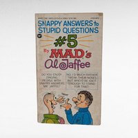 Vintage Mad Magazine, Snappy Answers to Stupid Questions #5, Al Jaffee, Humor Book, Paperback, 1984, Collectible Book, Gag Gift