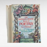 Vintage 1983 Children's Poetry Book, The Random House Book of Poetry for Children, Illustrated by Arnold Lobel, Kids Book, Gift for Readers
