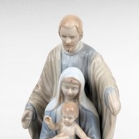 Vintage Roman Porcelain Holy Family Figurine, Religious Home Decor, 5.5" Tall