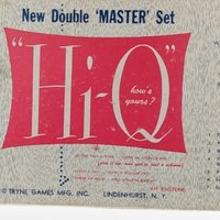 Vintage Hi-Q Game | New Double Master Set | Tryne Games | Brain Teaser Puzzle | Strategy Game | 1950s Game
