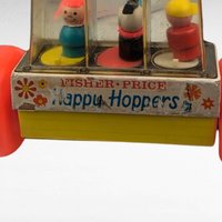 Vintage 1969 Fisher-Price Happy Hoppers Push Toy | Classic Baby Toy | Toddler Toy | Collectible Toy