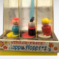 Vintage 1969 Fisher-Price Happy Hoppers Push Toy | Classic Baby Toy | Toddler Toy | Collectible Toy