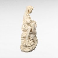 Vintage Italian Pieta Statue, Michelangelo Inspired Sculpture, Religious Figurine, Mary and Jesus Sculpture, Catholic Art, Home Altar Decor