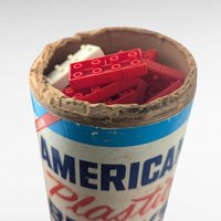 Vintage American Plastic Bricks by Halsam Products - Construction Toy - Incomplete Set