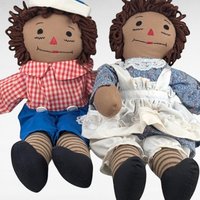 Vintage Raggedy Ann and Andy Dolls - Classic Rag Dolls - Collectible Dolls - Children's Toys - Nostalgic Gift