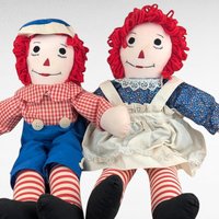 Vintage Raggedy Ann and Andy Dolls - Large Rag Dolls - Collectible Dolls -  Classic Toys - Nostalgic Gift - Children's Playroom Decor