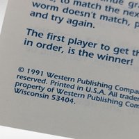 Vintage 1991 Golden Squiggly Worms Game | Complete with Instructions | Family Fun | Kids Game