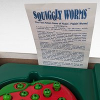 Vintage 1991 Golden Squiggly Worms Game | Complete with Instructions | Family Fun | Kids Game