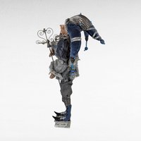 Vintage Santa's Elf Jester Figure in Blue | Whimsical Christmas Decor | Holiday Elf Figurine | Collectible Elf