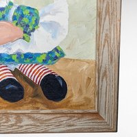 1973 Vintage Raggedy Ann Painting | Framed Artwork | Mouse | Harriet Ellis | Collectible
