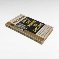 Vintage Dale Carnegie How to Stop Worrying and Start Living, Self-Help Book, Pocket Edition, Stress Management, Personal Development, 1950s