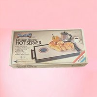Vintage Broil King De Luxe Electric Hot Server | Warming Tray | Mid-Century Modern | Serving Platter