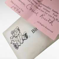 1992 Beary Special Creations 'Corrie Ruth' Handcrafted Plush Lamb, Vintage Stuffed Animal, Collectible Lamb, Soft Toy