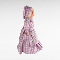 Vintage Handmade Soap Bottle Granny Doll with Glasses - 12" Folk Art Doll - Unique Gift - Whimsical Home Decor